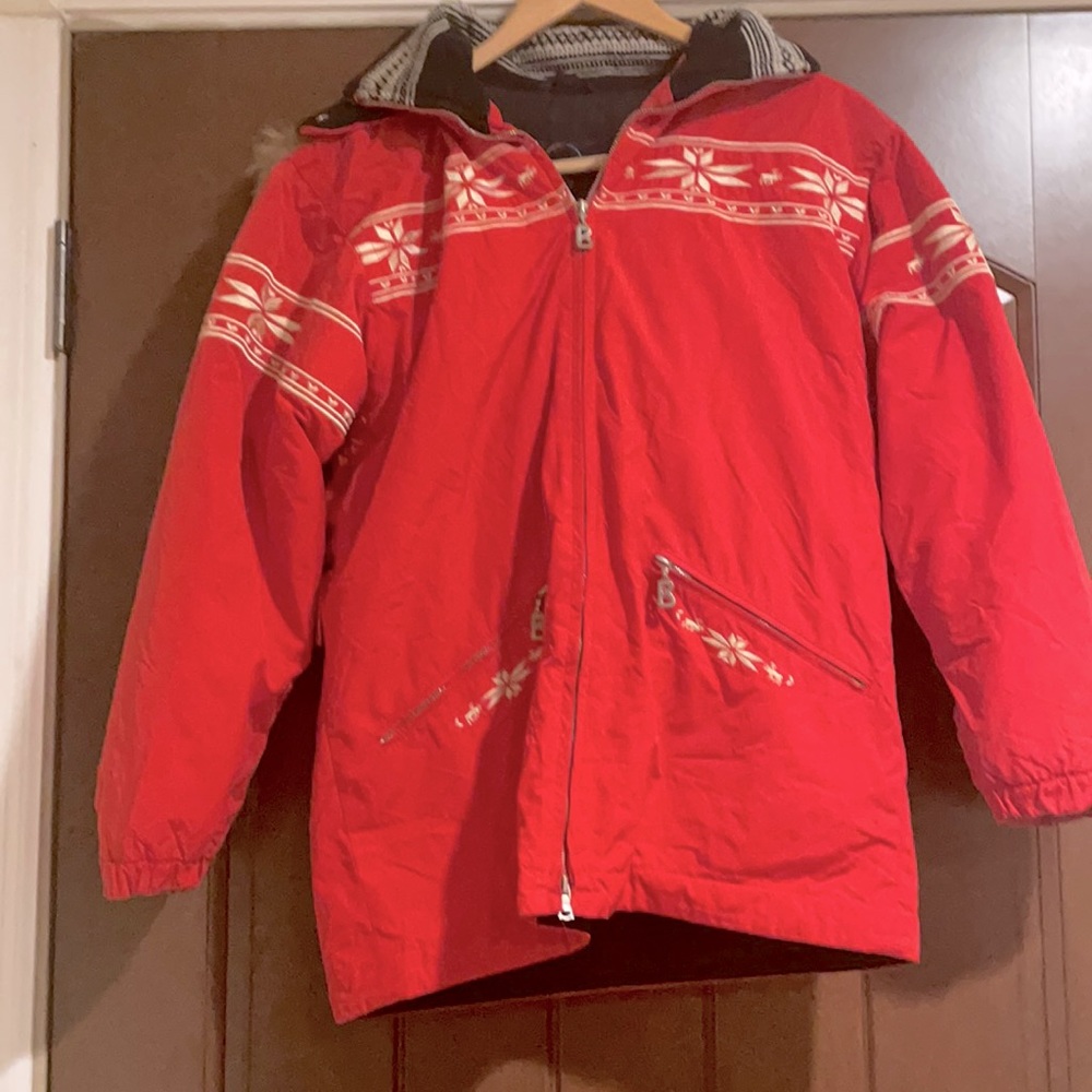 Vintage Bogner Ski Jacket with fur hood